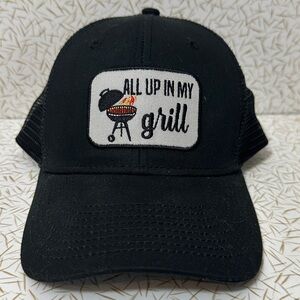 “All up in my Grill” Cookout Snapback Trucker Hat Mesh
